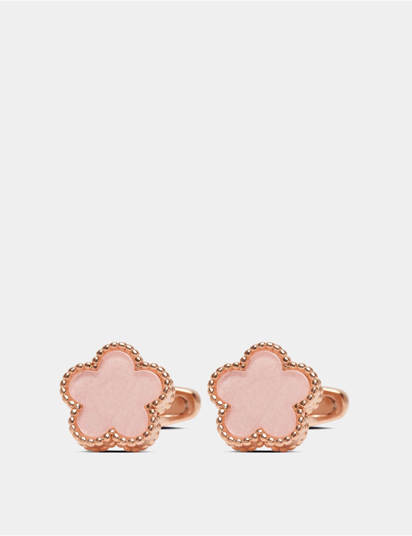 & Pink & Flower Cufflinks One