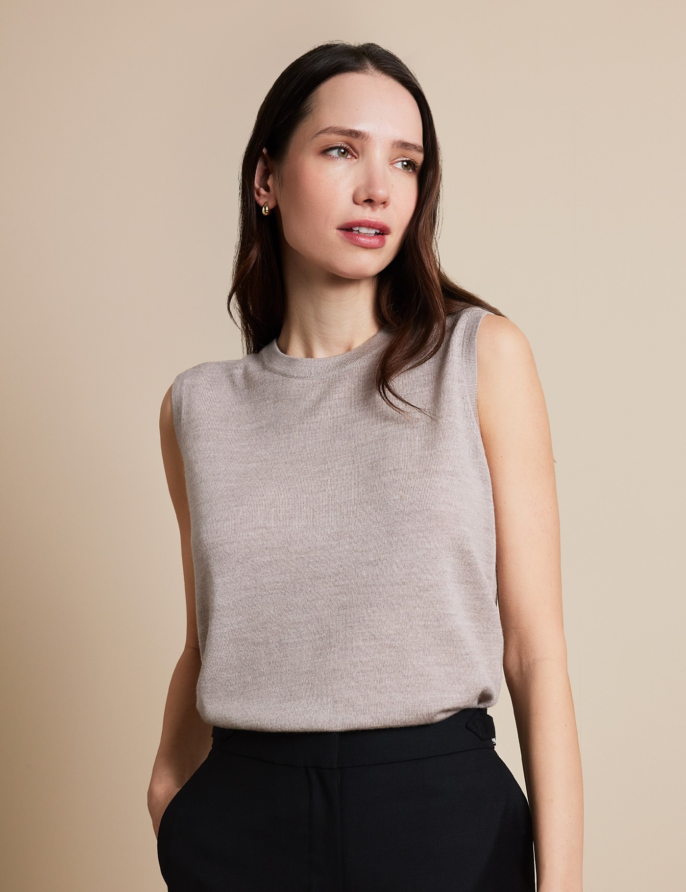 & Sleeveless Jumper Machine Washable