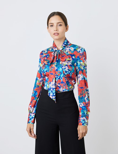 blue formal shirt for ladies