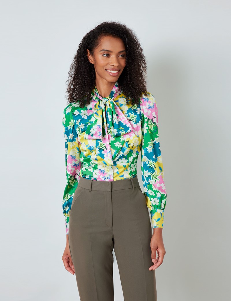 green dress shirt women's