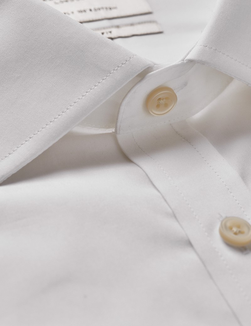 White Classic Shirt & Breast Pocket | Hawes and Curtis