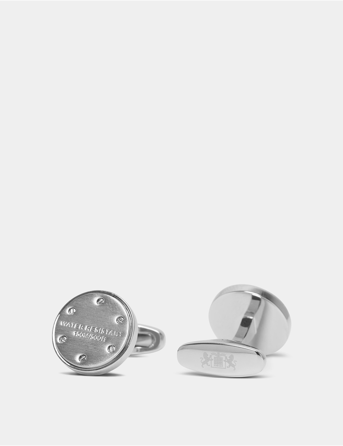 Hawes & Curtis Silver Dive Watch Cufflinks Size: One Size image 2