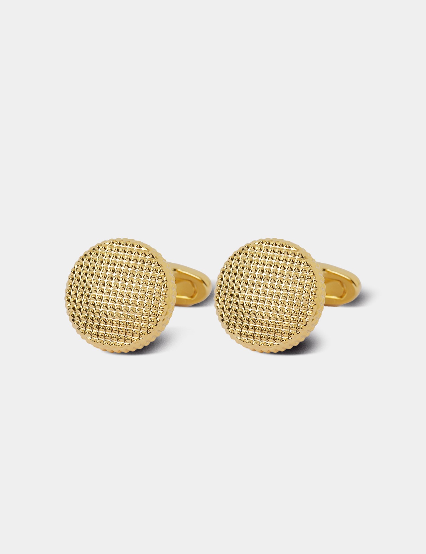 & Round Textured Cufflinks One