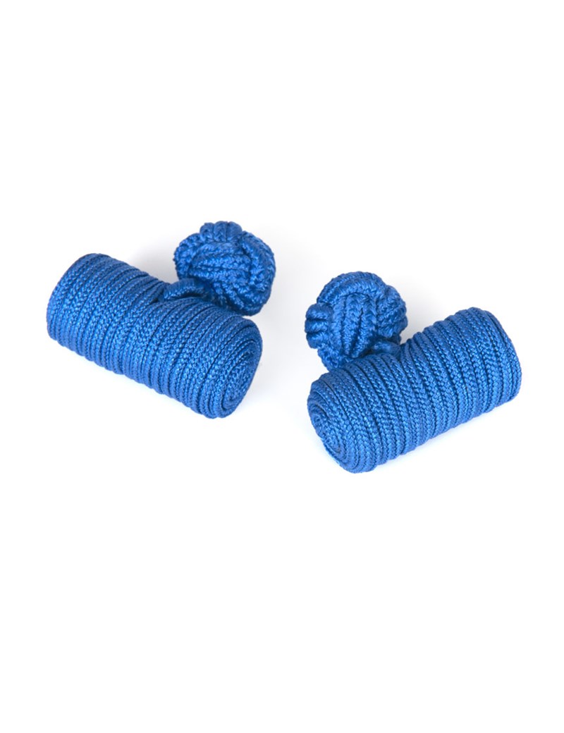 Seidenfässchen – Königsblau – Zylinder Manschettenknöpfe
