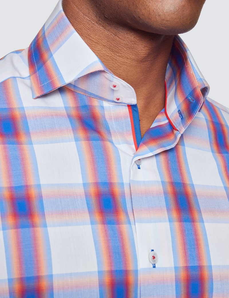 Curtis Blue \u0026 Orange Large Check 