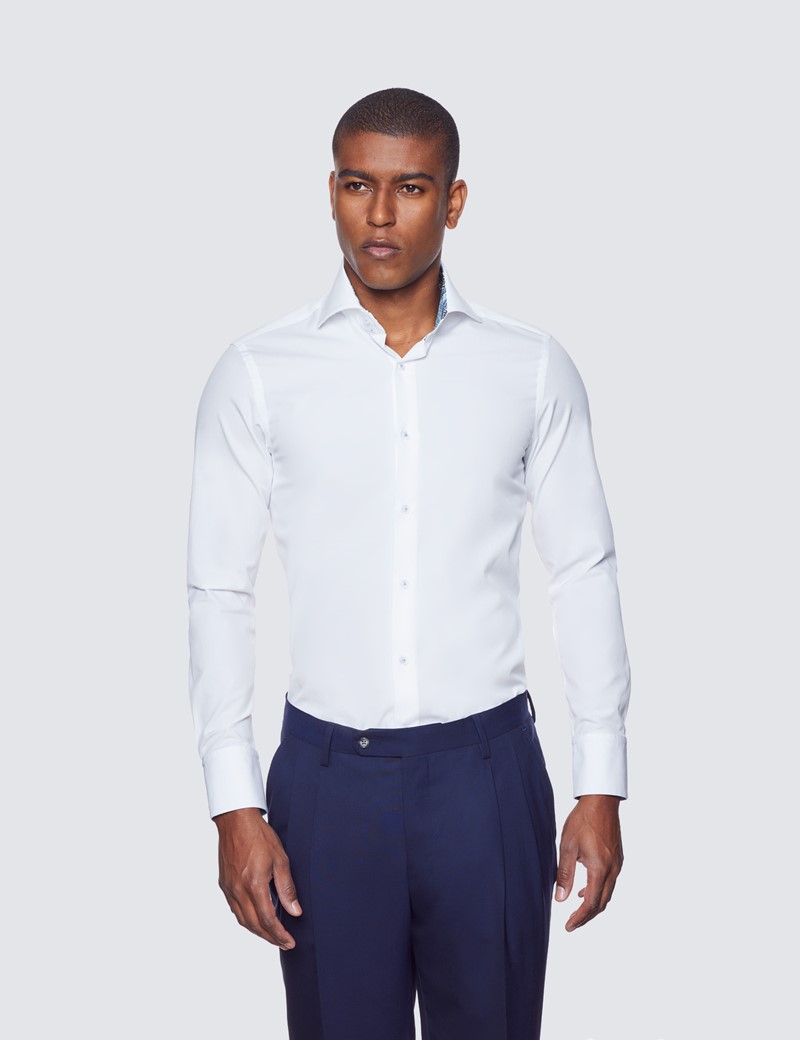 Curtis White Relaxed Slim Fit Shirt 