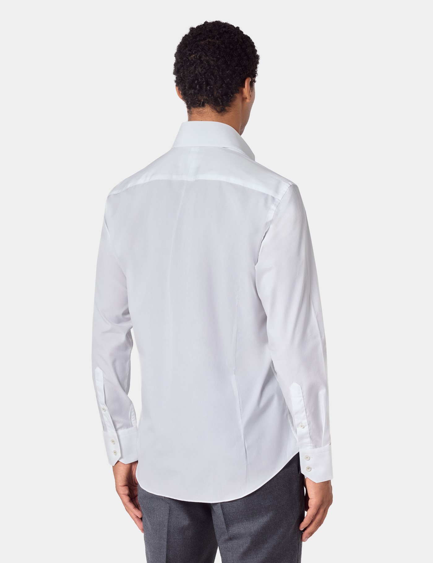 Hawes & Curtis Slim Fit White Curtis Shirt | Contrast Detail Size: XXXL image 4