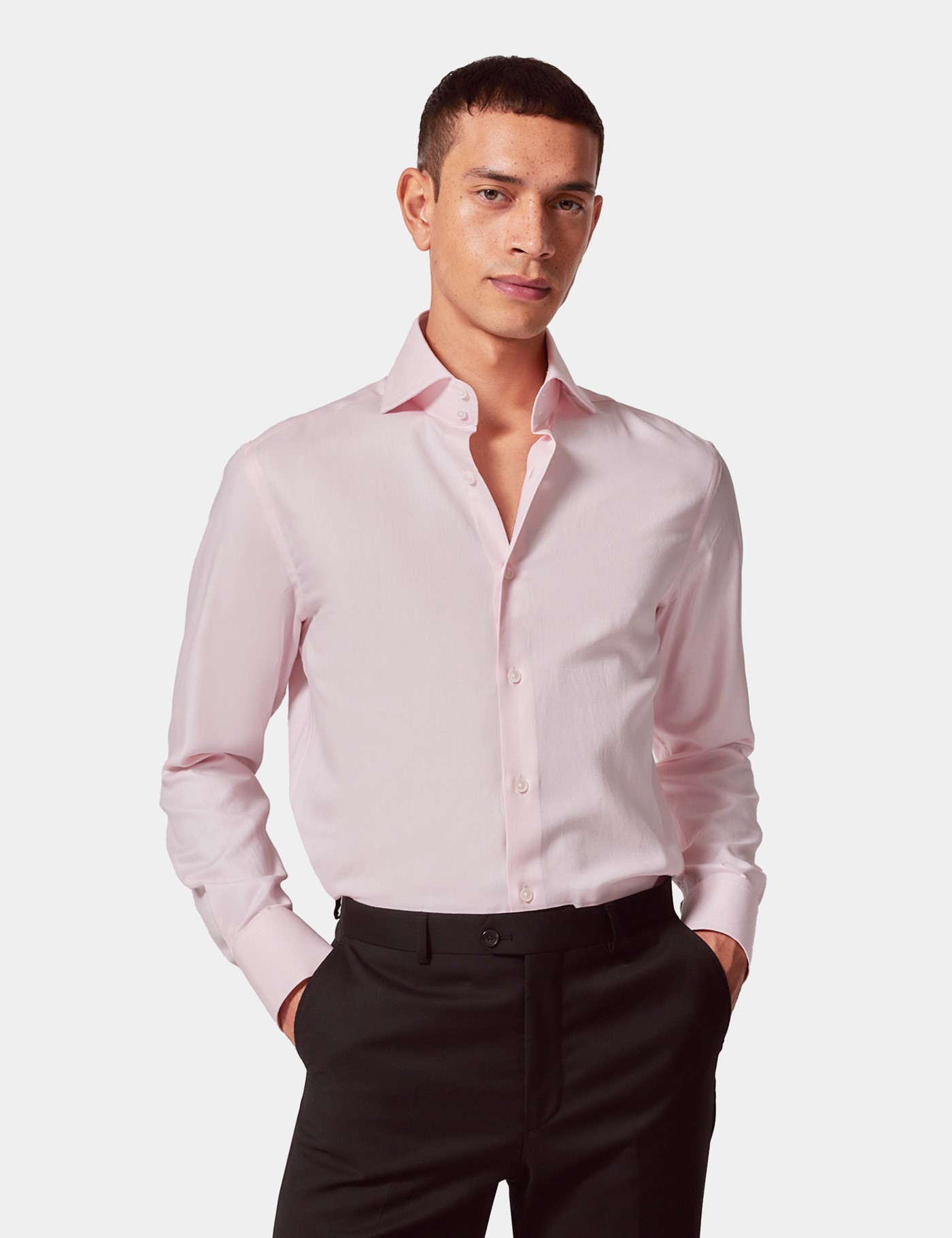& Slim Fit Light Twill Shirt