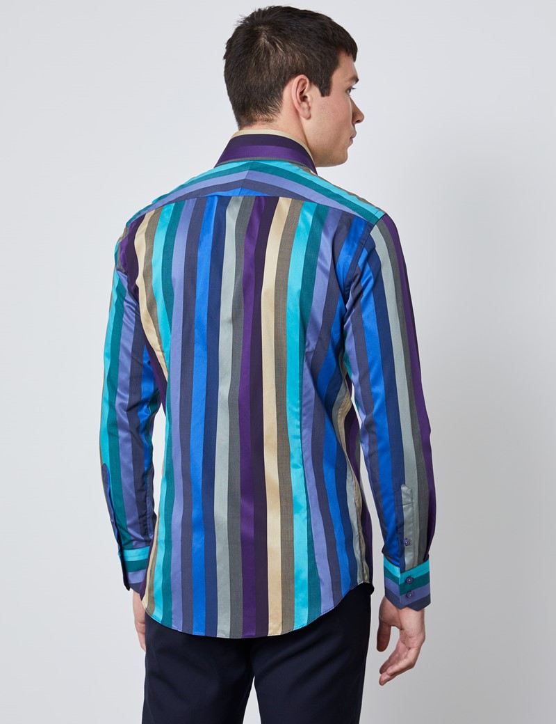 WINJUD Mens Pullover Top Patchwork Slim Sweatshirts Long Sleeve T Shirt Pollover Top Blouse