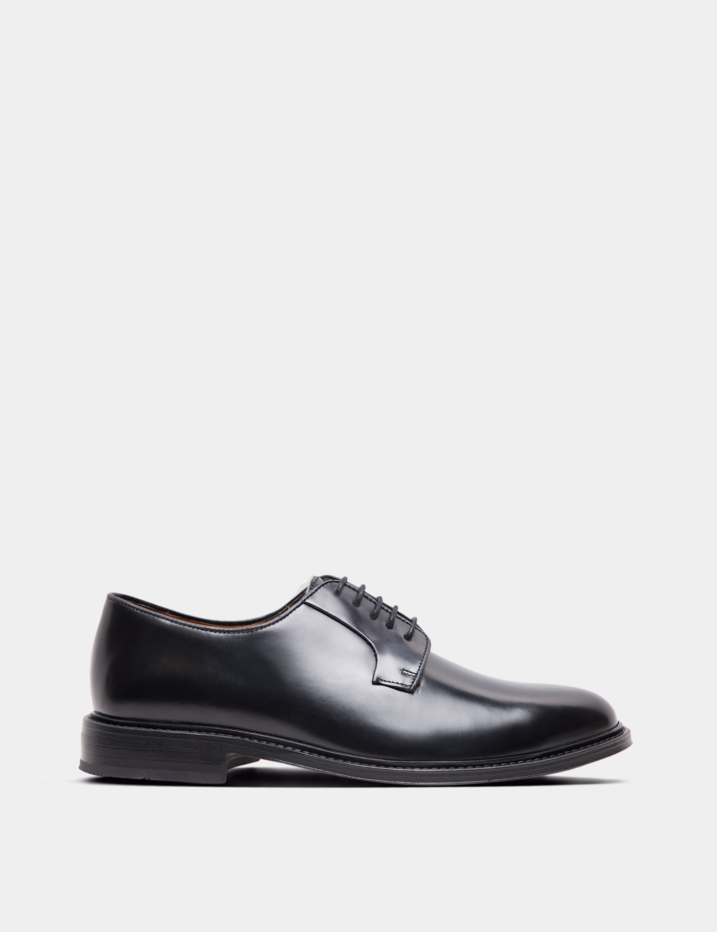 Hawes & Curtis Black Derby Lace Up Shoe Size: 12