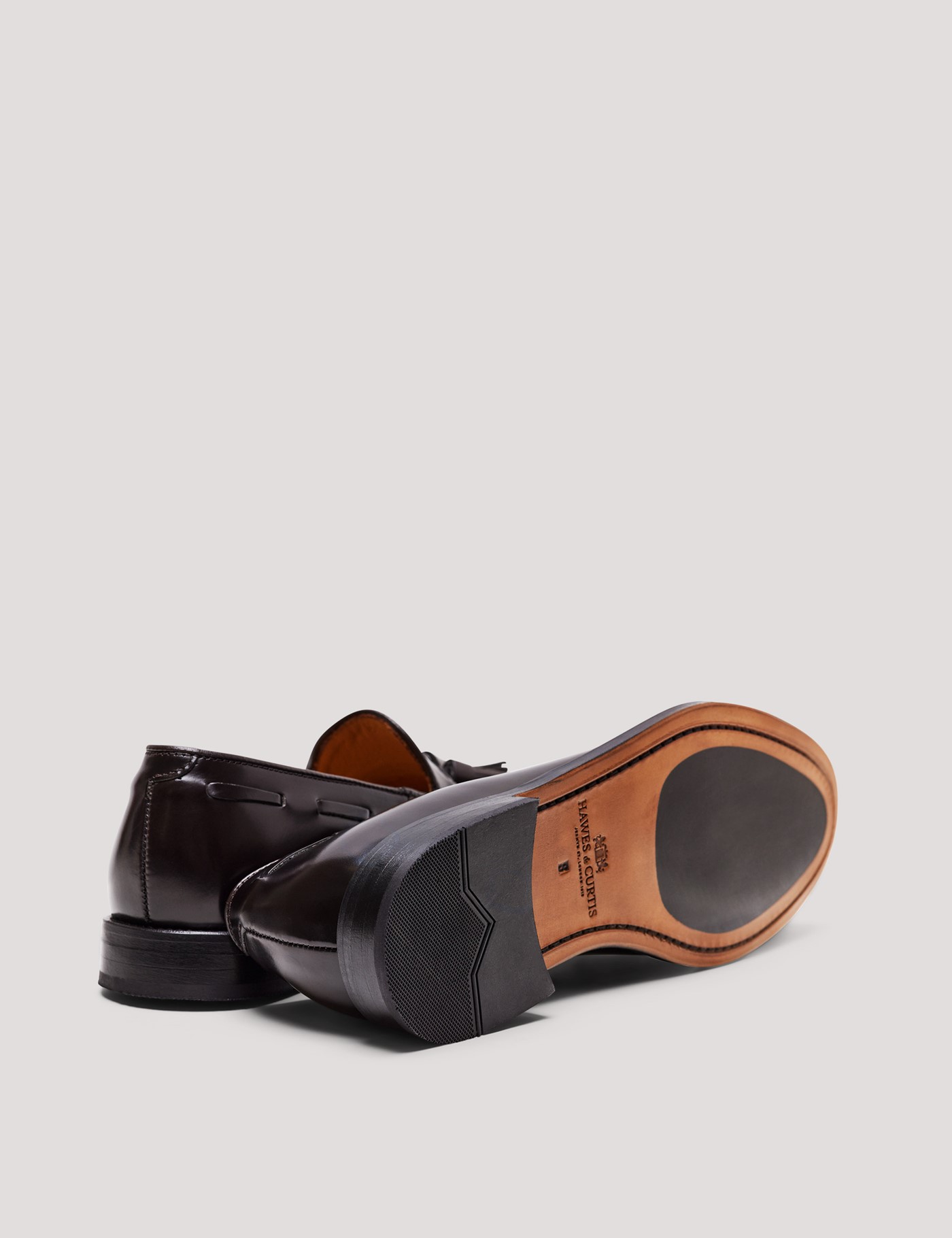 Hawes & Curtis Brown Tassel Loafer Size: 8.5 image 4