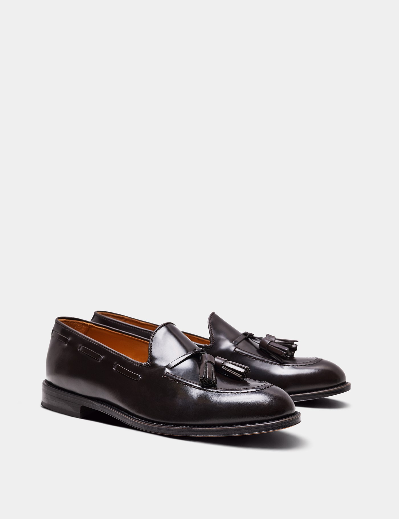 Hawes & Curtis Brown Tassel Loafer Size: 8.5 image 2