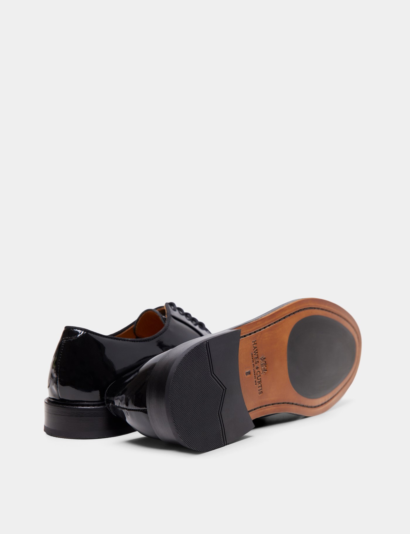 Hawes & Curtis Black Derby Dress Shoe Size: 9 image 4