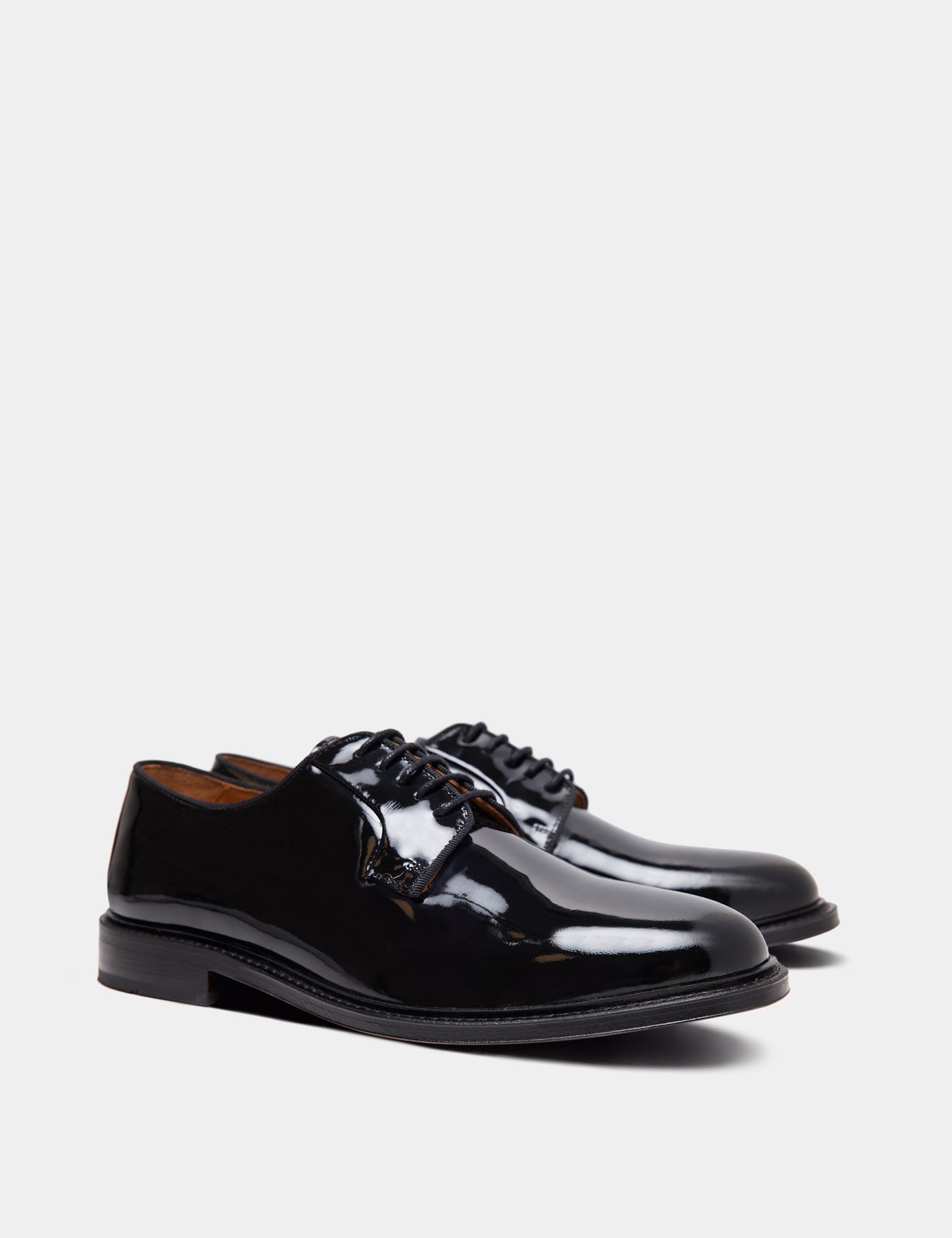 Hawes & Curtis Black Derby Dress Shoe Size: 9 image 2