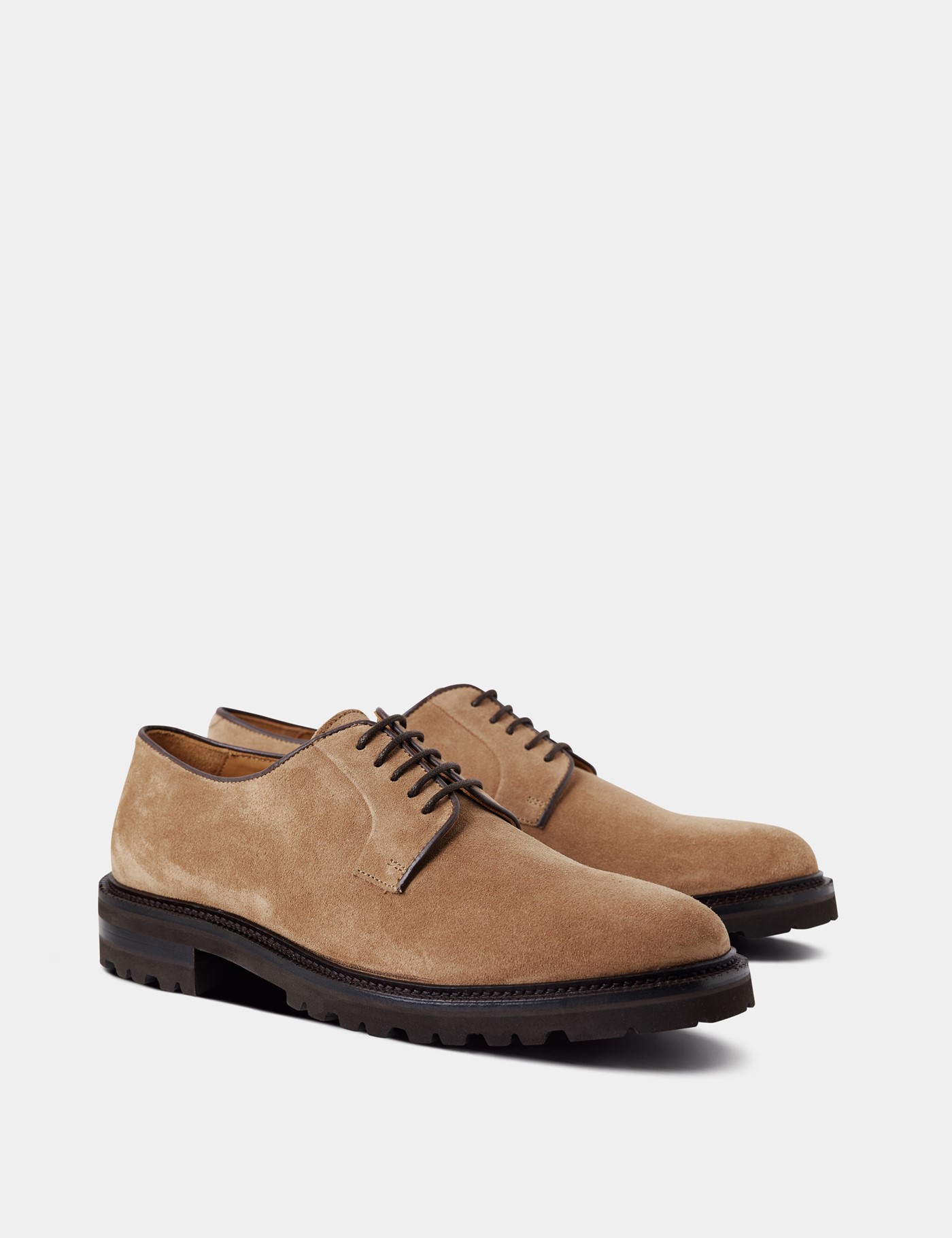 Hawes & Curtis Beige Chunky Derby Shoe Size: 12 image 2