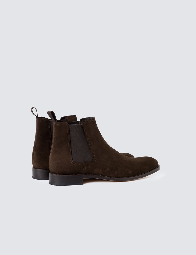 Business Schuhe – Chelsea Boots – Wildleder – Braun