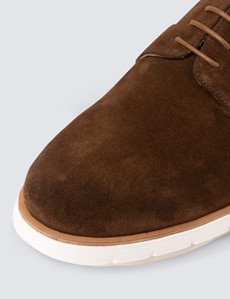 Men’s Brown Suede & Leather Casual Shoes