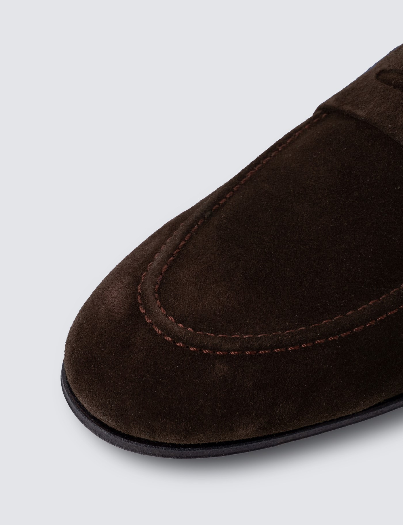 Men’s Brown Suede Loafers | Hawes & Curtis