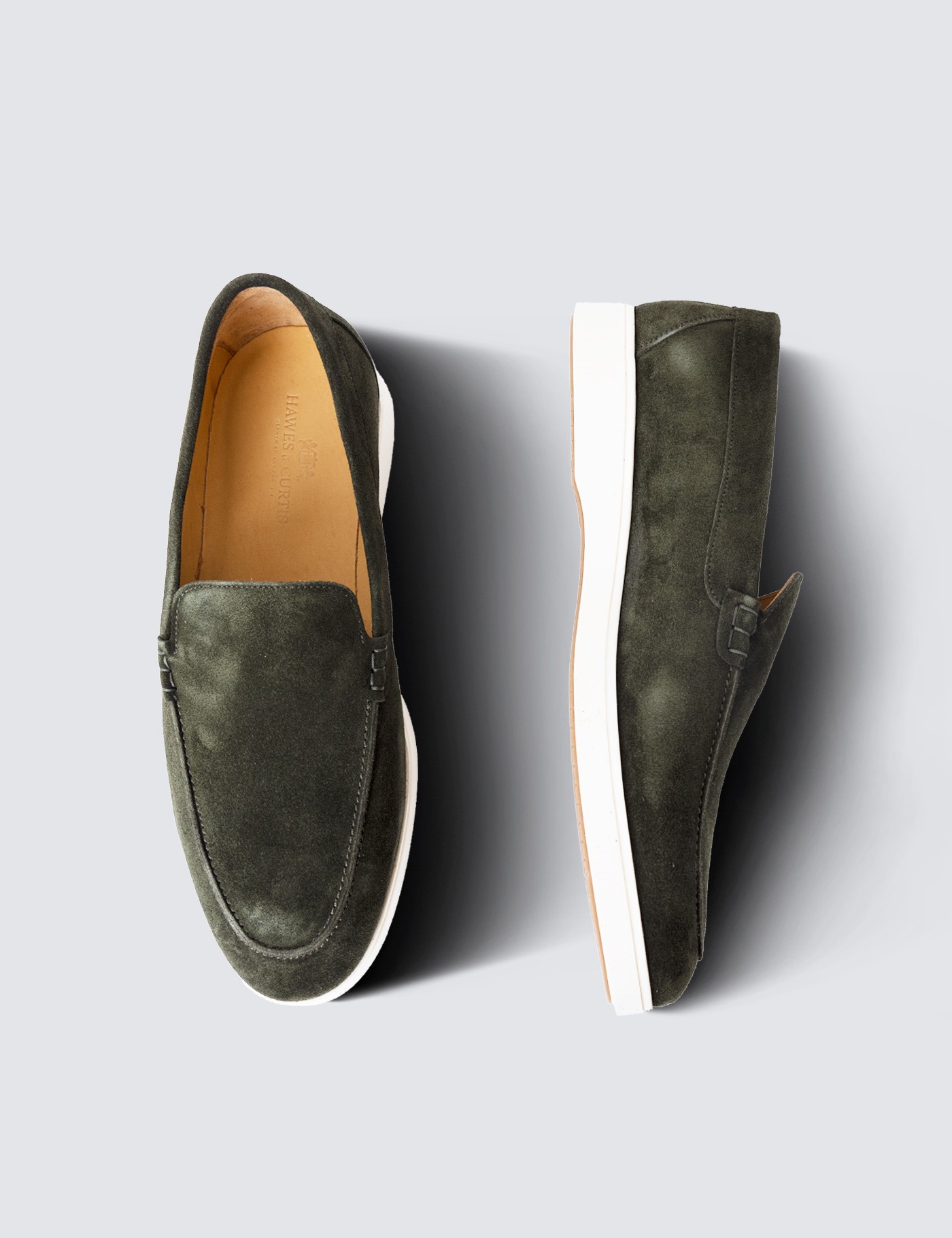 Herren Loafer Schuhe - Grün | Hawes & Curtis