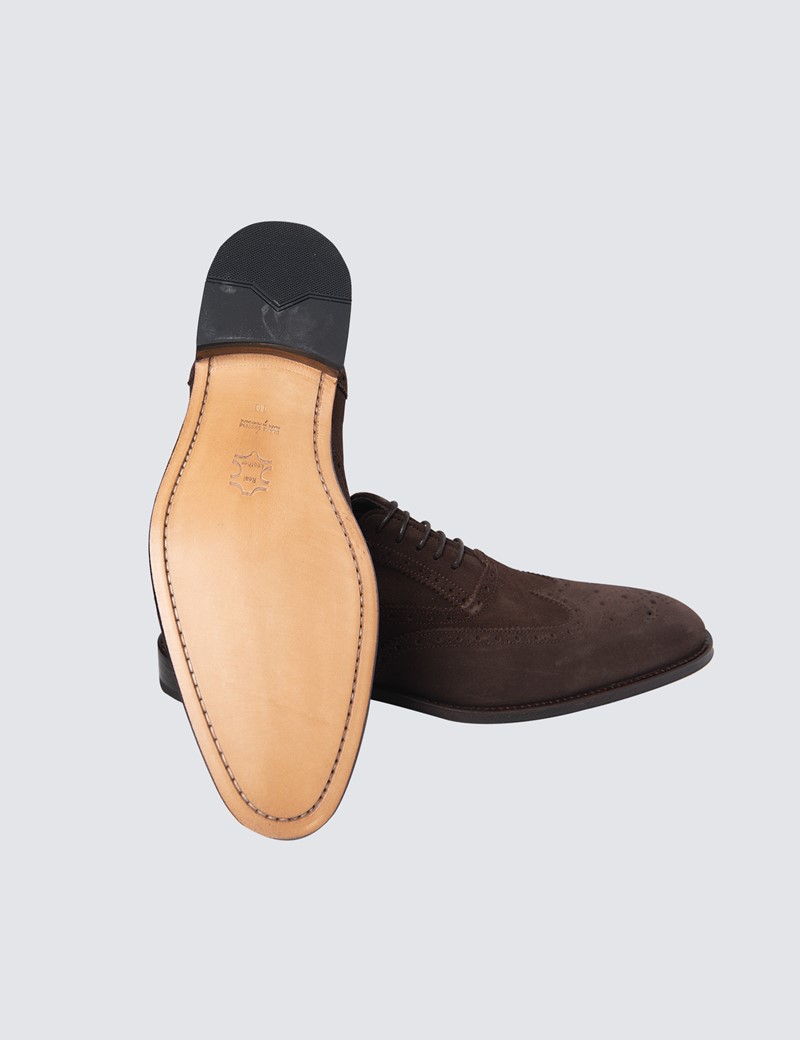 brown suede brogues