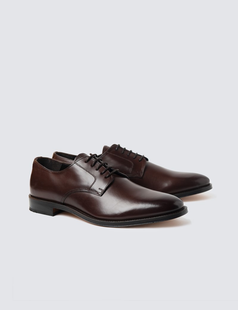 plain derby shoes