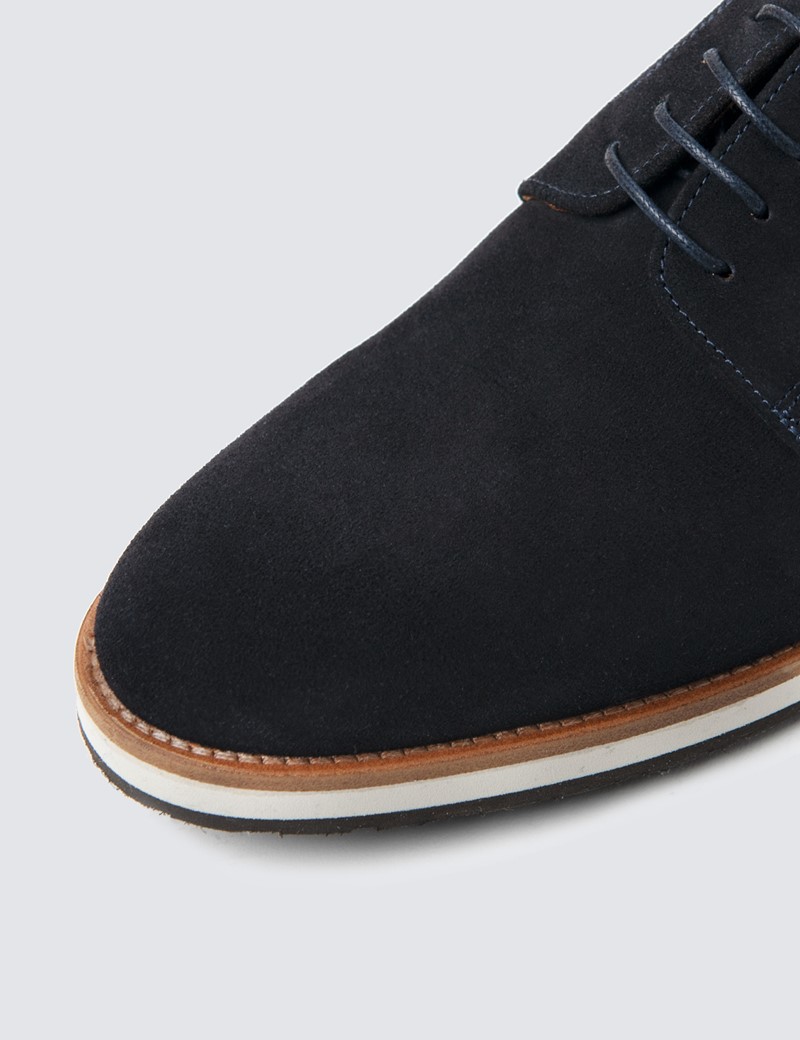 Men’s Navy Suede & Leather Trainers