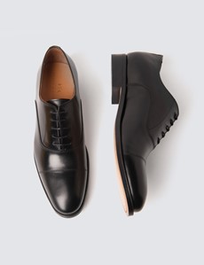 Men's Black Leather Oxford Shoe