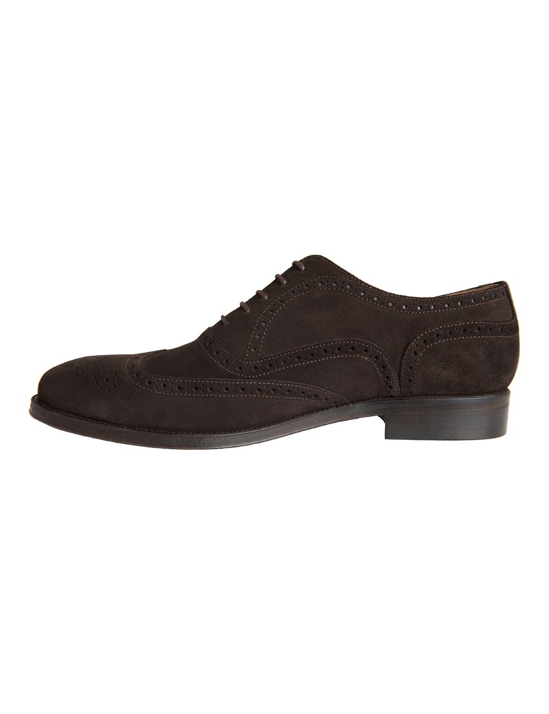 brown suede brogues