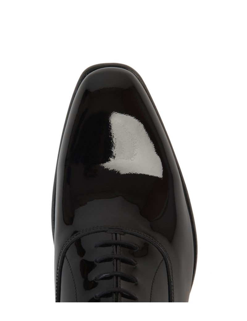 Men's Black Patent Lace Up Dress Shoe 