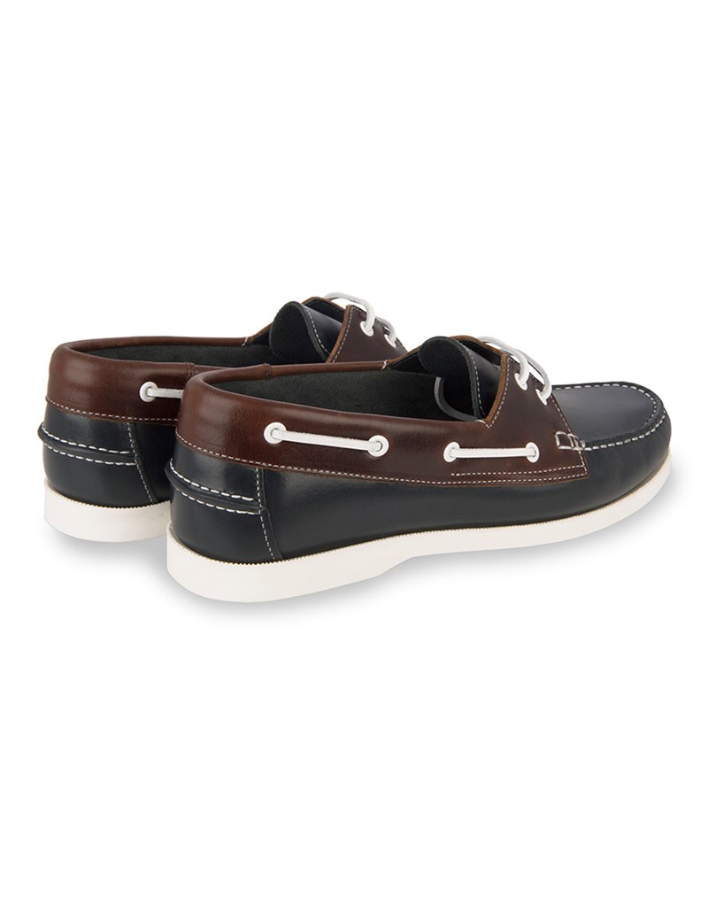 all leather boat shoes