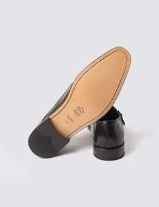 Business Schuhe – Monk – Doppelte Schnalle – Leder – Schwarz
