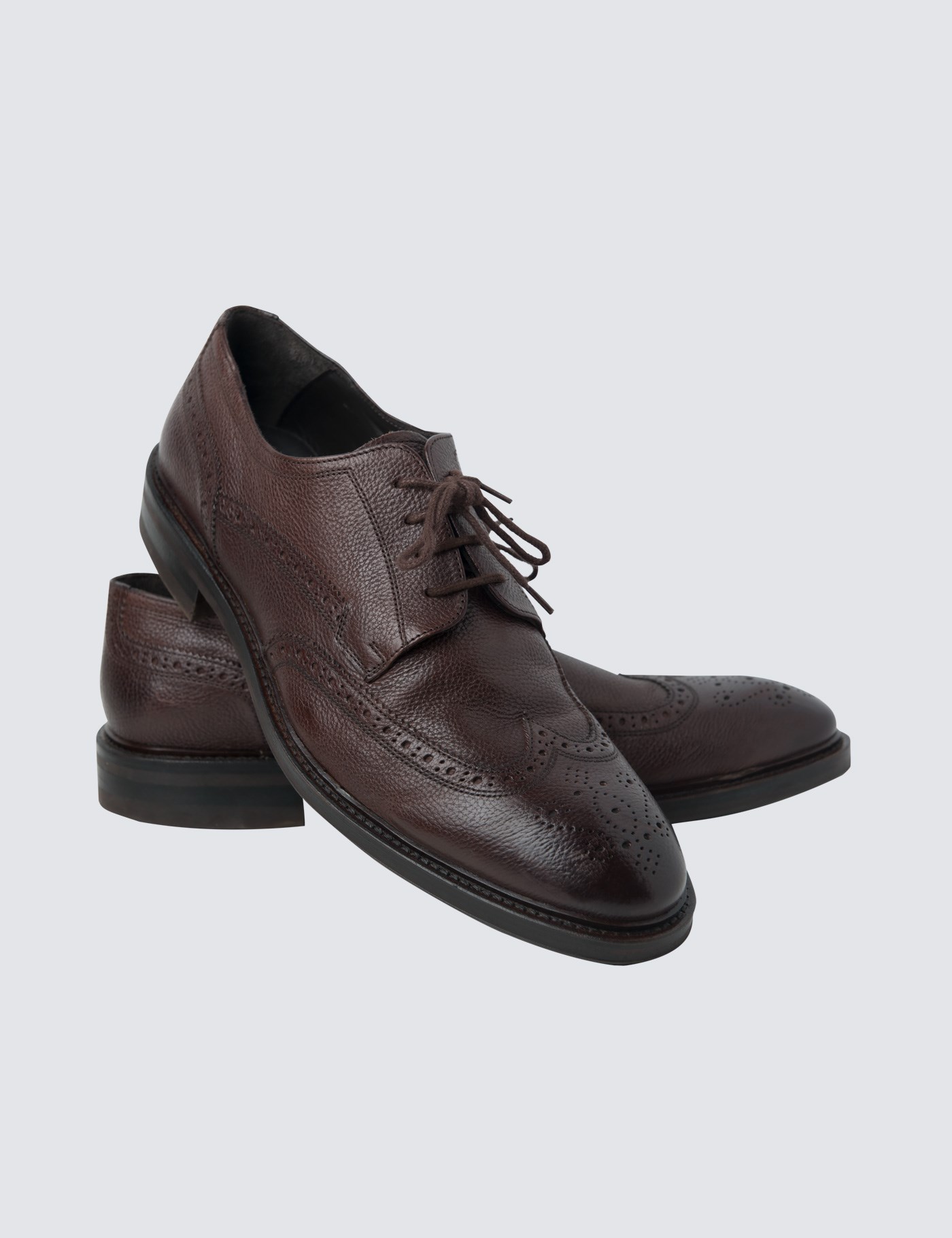 Men's Brown Leather Brogue | Hawes & Curtis