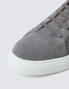 mens grey suede trainers