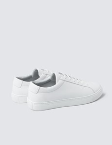 Men’s White Leather Trainers