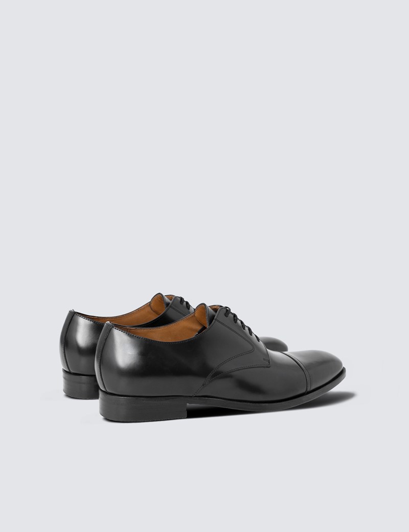 Hawes & Curtis Men's Black Patent Lace Up Dress Shoe