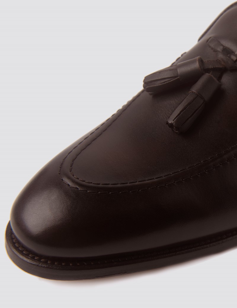 Men's Brown Leather Tassel Loafer
