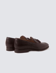 Men's Brown Leather Tassel Loafer