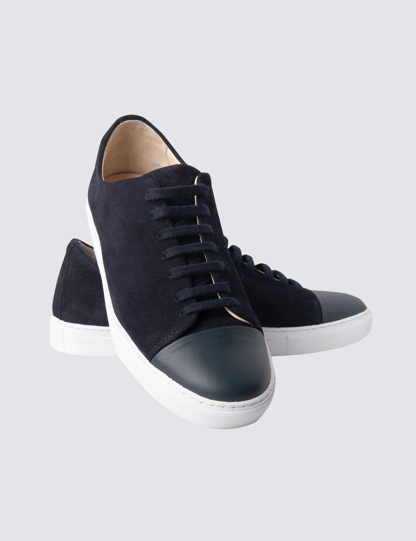 navy suede trainers ladies