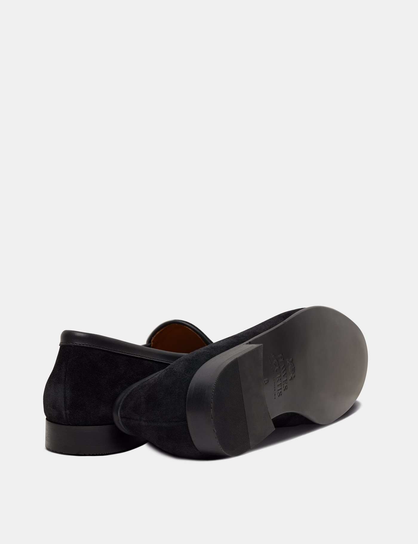 Hawes & Curtis Black Belgian Loafer Size: 9 image 4