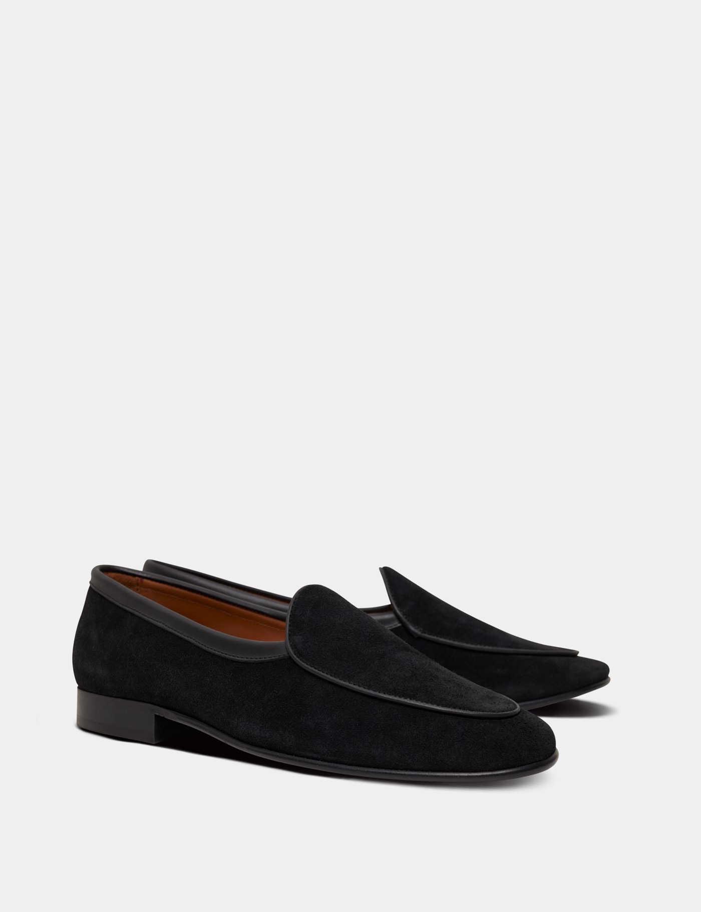 Hawes & Curtis Black Belgian Loafer Size: 9 image 2