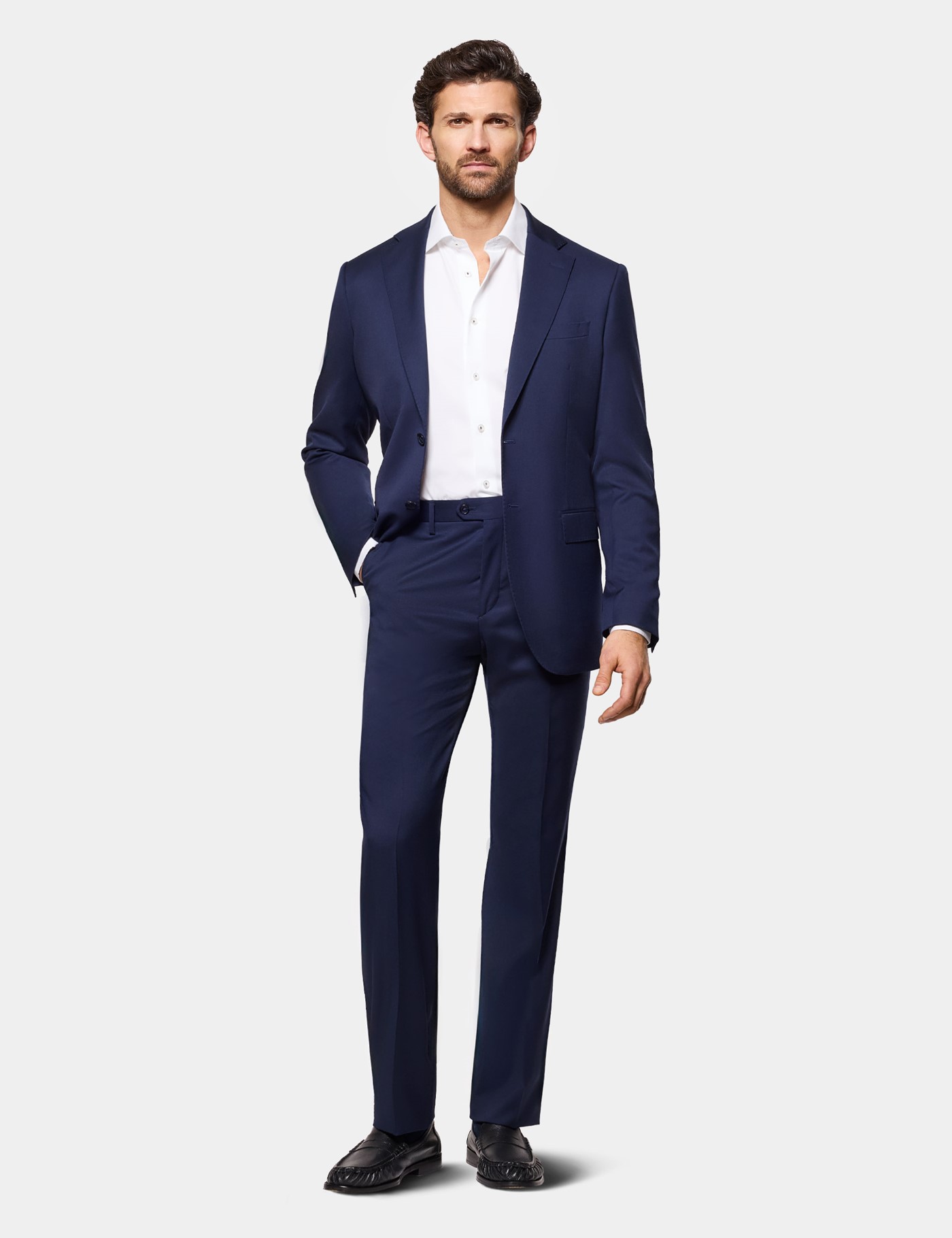 Hawes & Curtis Slim Fit White Curtis Shirt | Contrast Detail Size: XL image 2