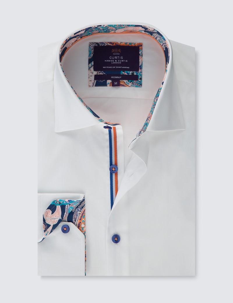 plain white shirt with collar