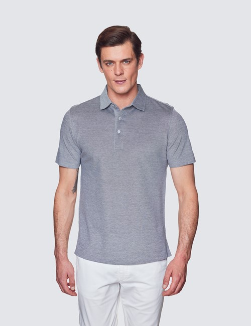 Egyptian Cotton Polo Shirts For Men | Buy Men's Polos | Hawes 