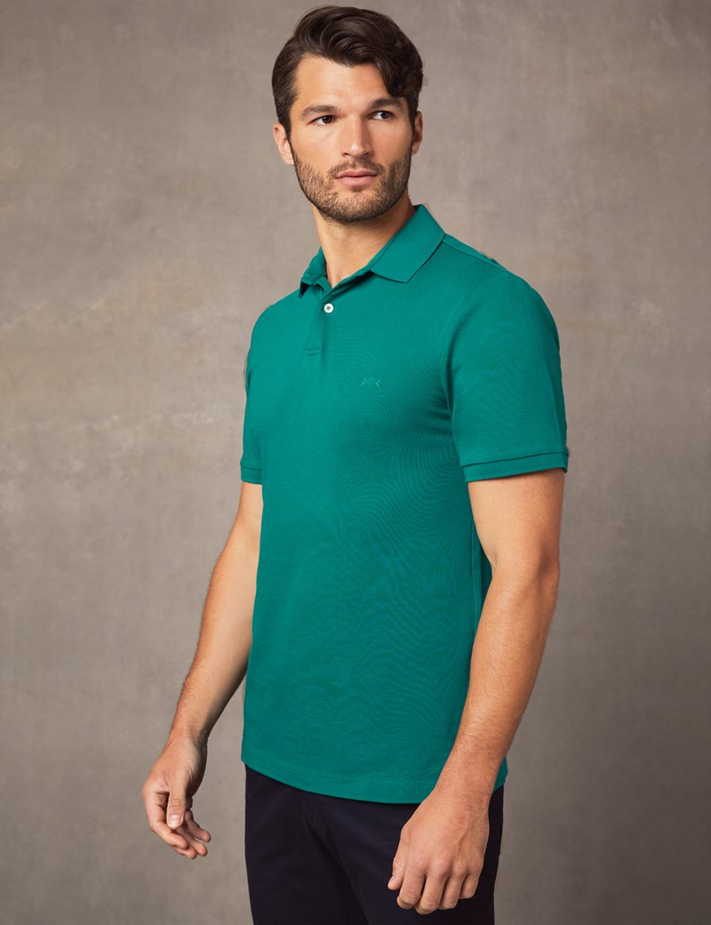 ribbed polo shirt men