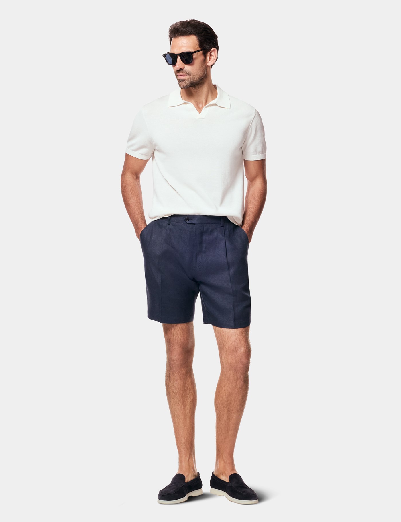 Hawes & Curtis Cream Premium Knit Polo Shirt Size: Small image 2