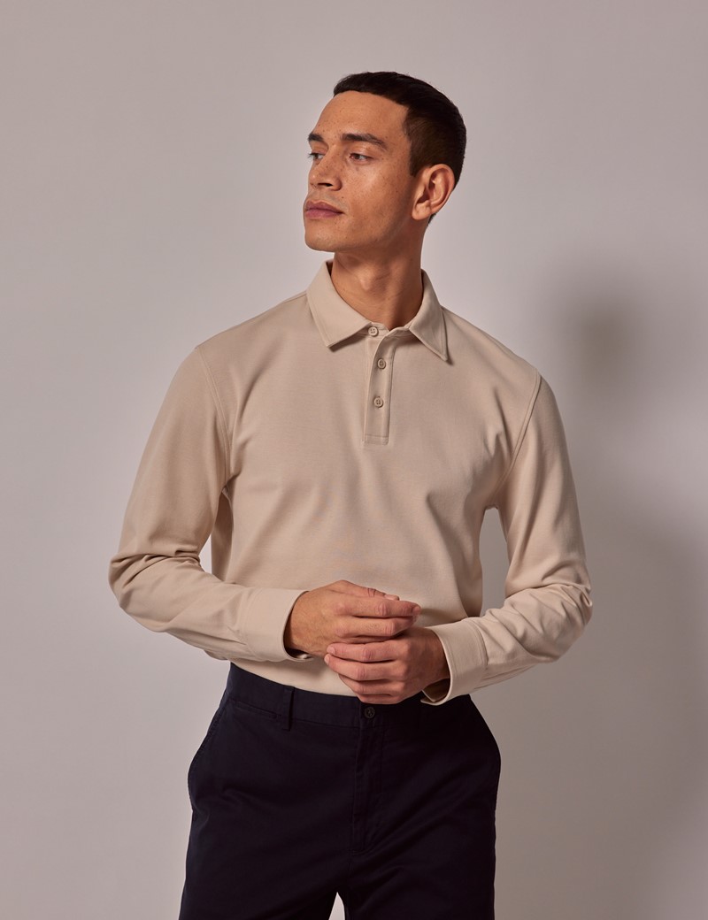 Polo Shirt FAY Men color Beige