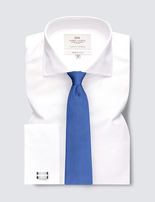 Formal White Extra Slim Shirt - Double Cuffs