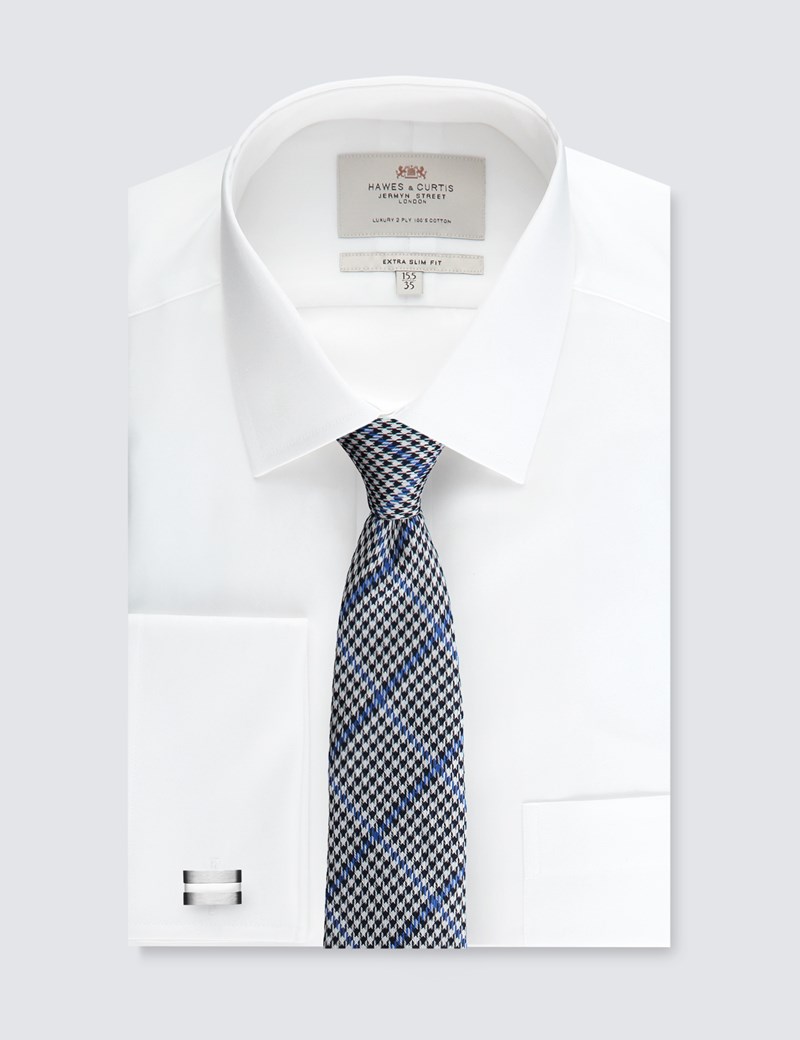 extra slim white dress shirt