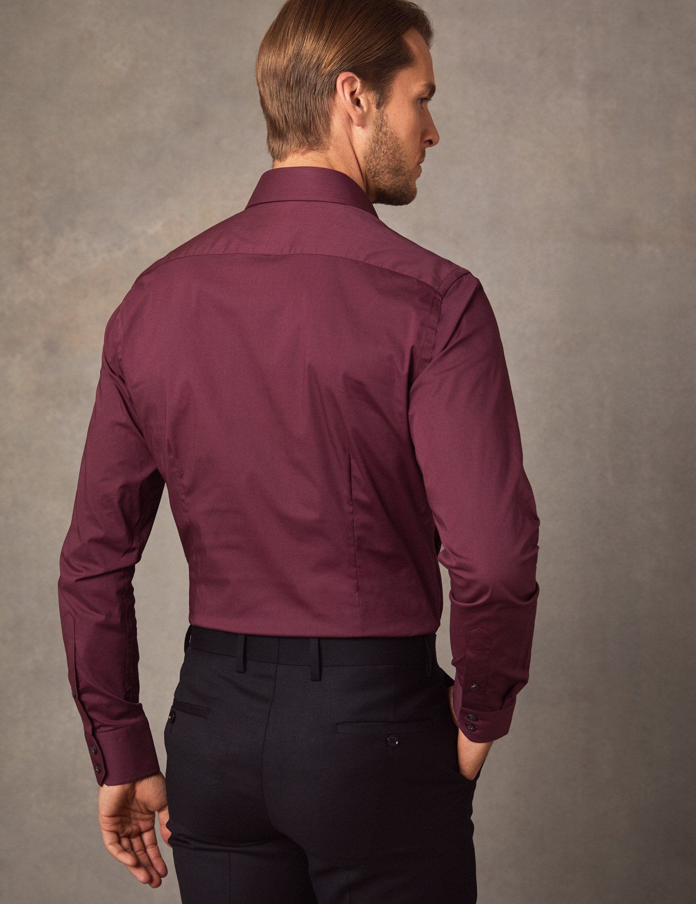 mens wine dress shirt