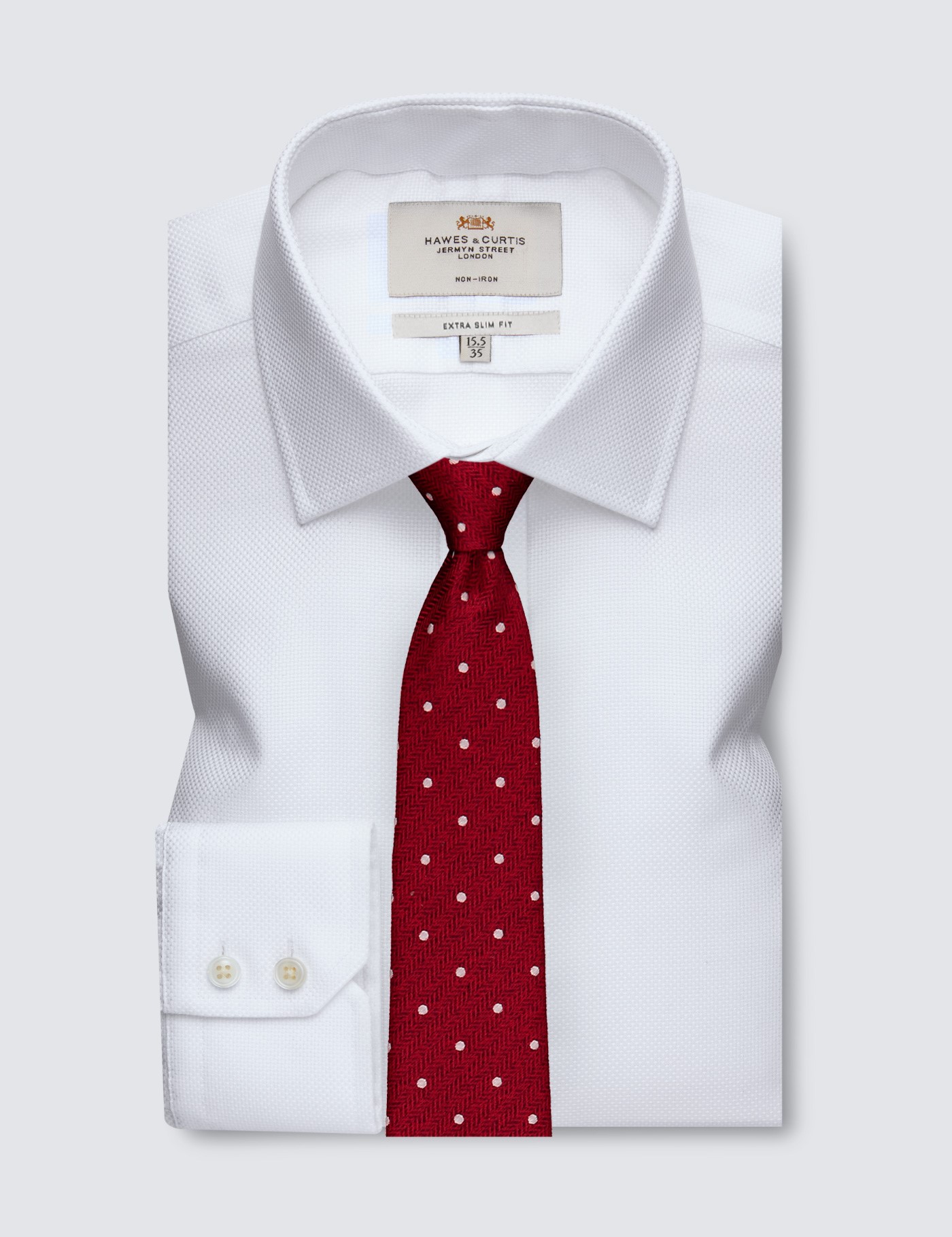 & Extra Slim Fit Non Iron Shirt 15" collar 35" sleeve